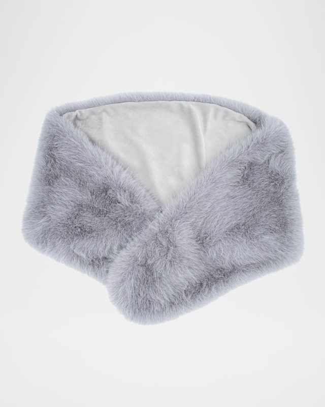 Faux Fur Eyelash Shawl